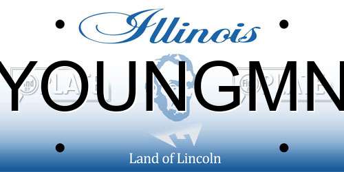 YOUNGMN Illinois License Plate