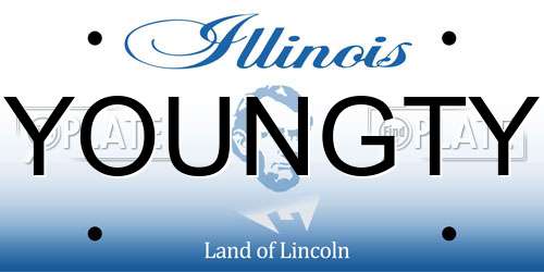 YOUNGTY Illinois License Plate