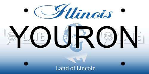 YOURON Illinois License Plate