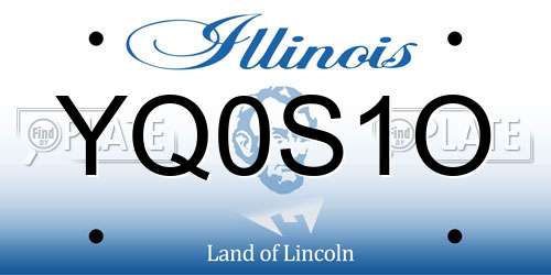 YQ0S1O Illinois License Plate