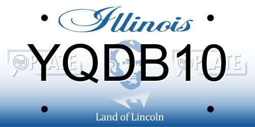 YQDB10 Illinois License Plate