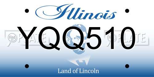 YQQ510 Illinois License Plate