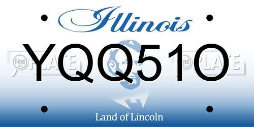 YQQ51O Illinois License Plate