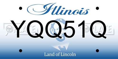 YQQ51Q Illinois License Plate