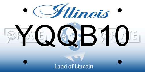YQQB10 Illinois License Plate