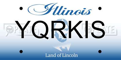 YQRKIS Illinois License Plate