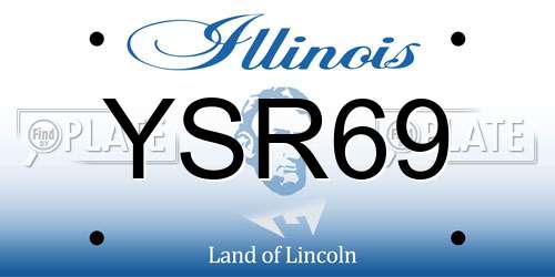 YSR69 Illinois License Plate