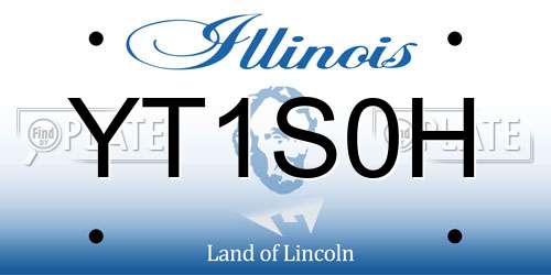 YT1S0H Illinois License Plate