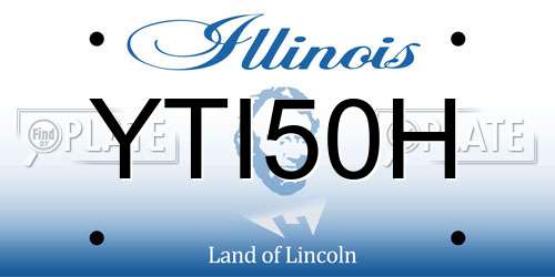 YTI50H Illinois License Plate