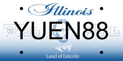 YUEN88 Illinois License Plate