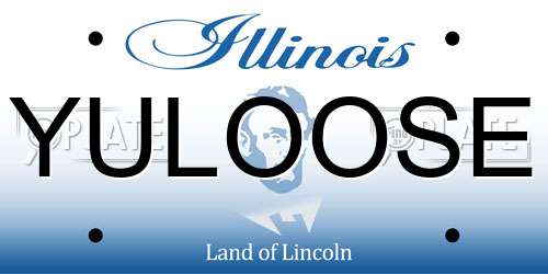 YULOOSE Illinois License Plate