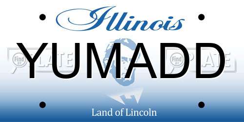 YUMADD Illinois License Plate
