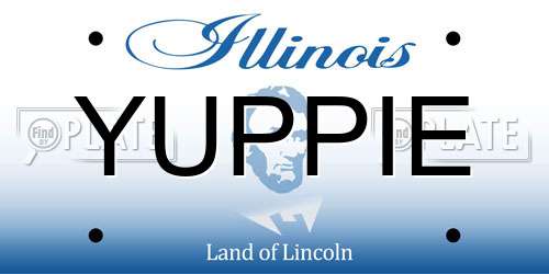 YUPPIE Illinois License Plate