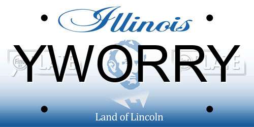 YWORRY Illinois License Plate