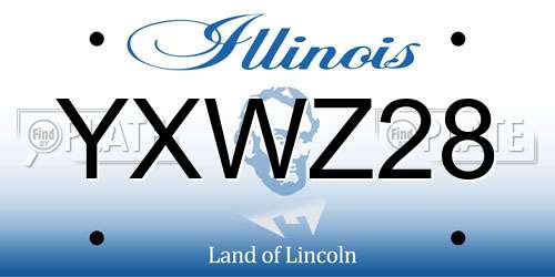 YXWZ28 Illinois License Plate
