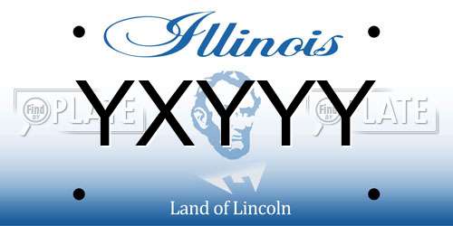 YXYYY Illinois License Plate