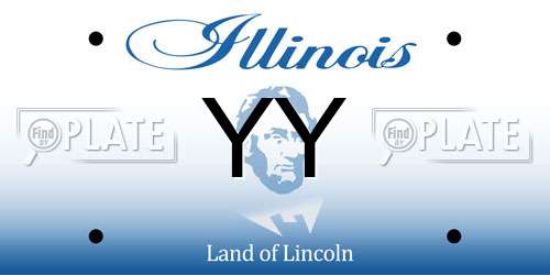 YY Illinois License Plate