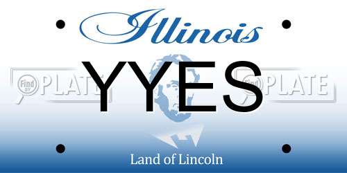 YYES Illinois License Plate