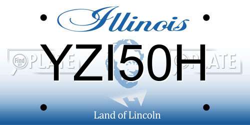 YZI50H Illinois License Plate