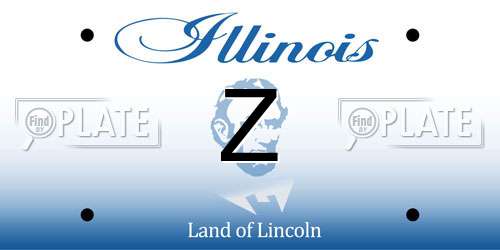Z Illinois License Plate