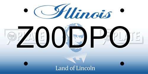 Z00DPO Illinois License Plate