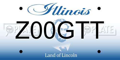 Z00GTT Illinois License Plate
