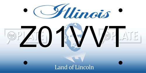 Z01VVT Illinois License Plate