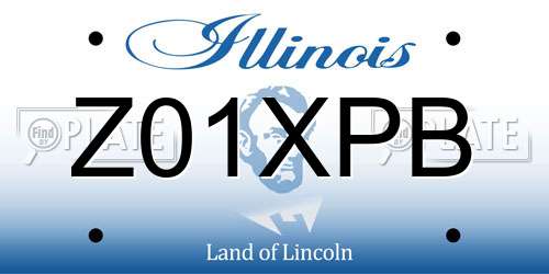 Z01XPB Illinois License Plate