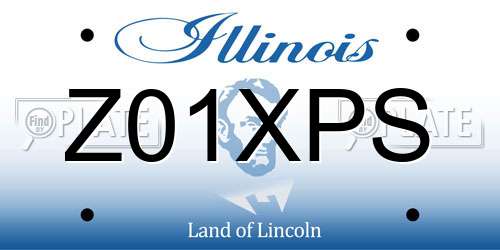 Z01XPS Illinois License Plate