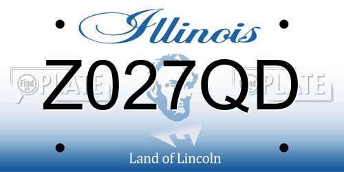 Z027QD Illinois License Plate