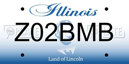 Z02BMB Illinois License Plate
