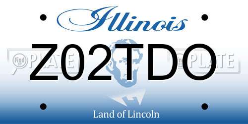 Z02TDO Illinois License Plate