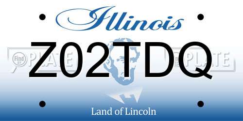 Z02TDQ Illinois License Plate
