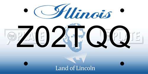 Z02TQQ Illinois License Plate