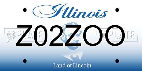 Z02ZOO Illinois License Plate