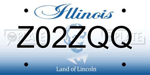 Z02ZQQ Illinois License Plate