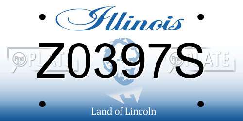 Z0397S Illinois License Plate