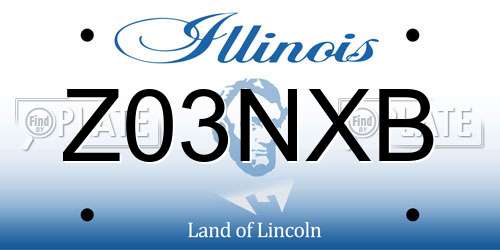 Z03NXB Illinois License Plate
