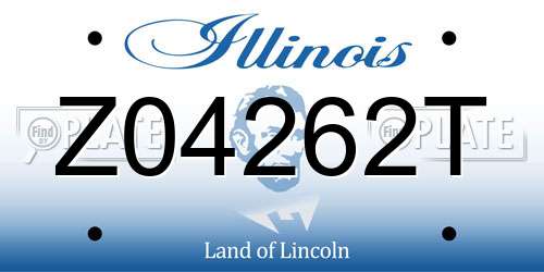 Z04262T Illinois License Plate