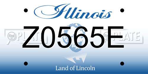 Z0565E Illinois License Plate