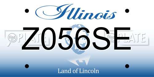 Z056SE Illinois License Plate