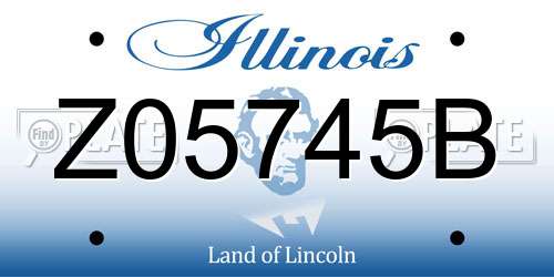 Z05745B Illinois License Plate