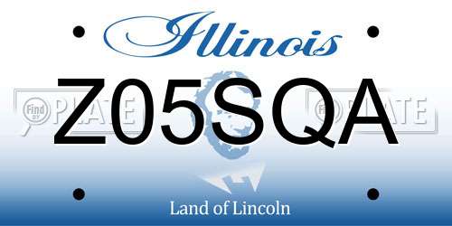 Z05SQA Illinois License Plate