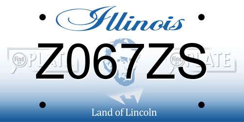 Z067ZS Illinois License Plate