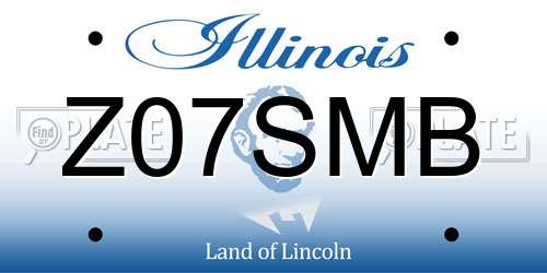 Z07SMB Illinois License Plate