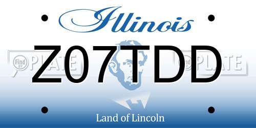 Z07TDD Illinois License Plate