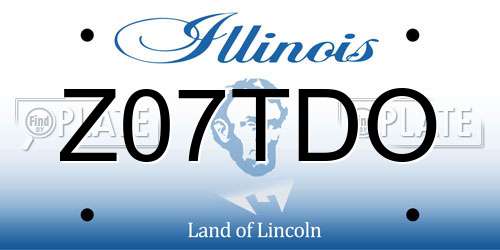 Z07TDO Illinois License Plate