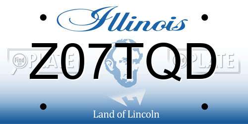 Z07TQD Illinois License Plate