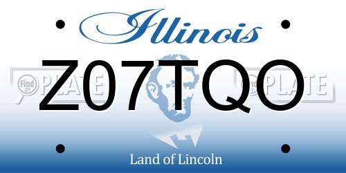 Z07TQO Illinois License Plate