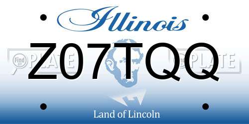 Z07TQQ Illinois License Plate